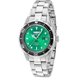 NWT Authentic Invicta Pro Diver Green Dial Men's Watch